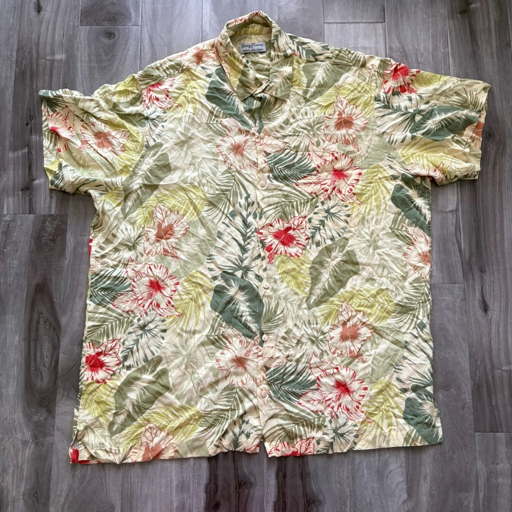 Kenny Flowers - Limited Edition -‎ Hawaiian Shirt - Made In Bali - Men's XXL